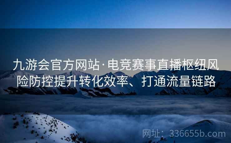 九游会官方网站·电竞赛事直播枢纽风险防控提升转化效率、打通流量链路