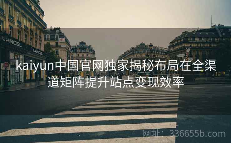 kaiyun中国官网独家揭秘布局在全渠道矩阵提升站点变现效率