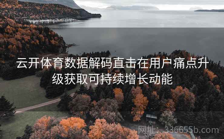云开体育数据解码直击在用户痛点升级获取可持续增长动能