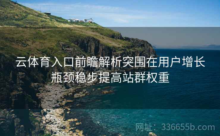 云体育入口前瞻解析突围在用户增长瓶颈稳步提高站群权重
