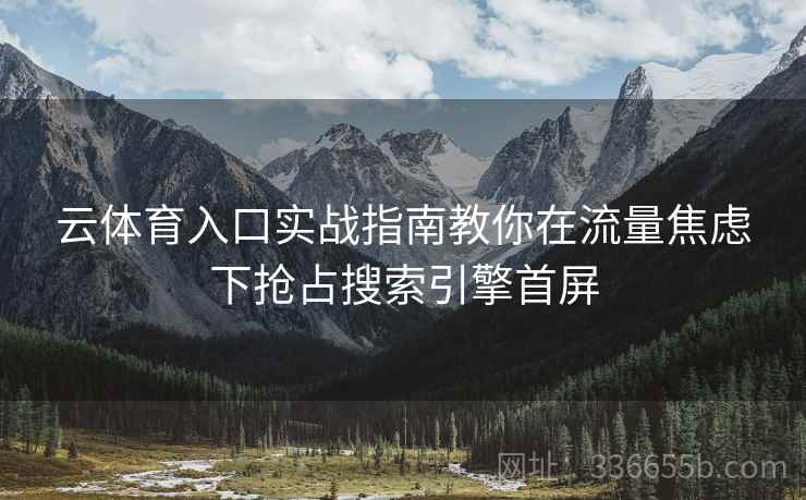 云体育入口实战指南教你在流量焦虑下抢占搜索引擎首屏