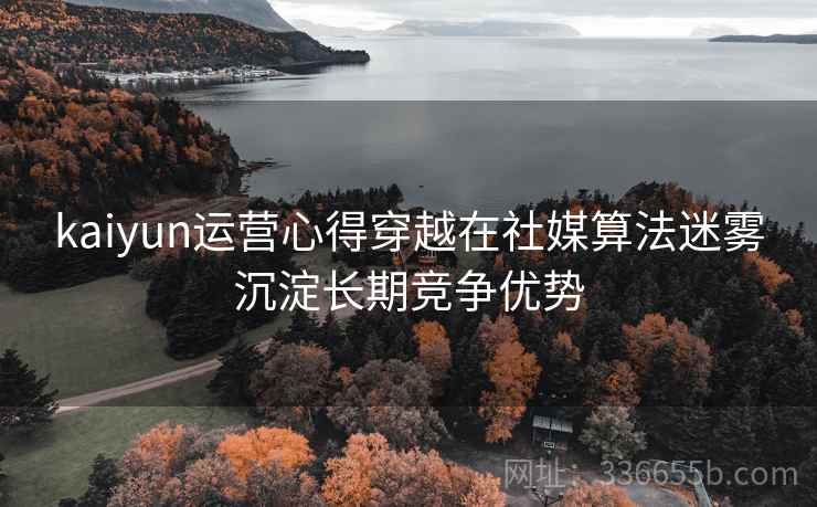 kaiyun运营心得穿越在社媒算法迷雾沉淀长期竞争优势