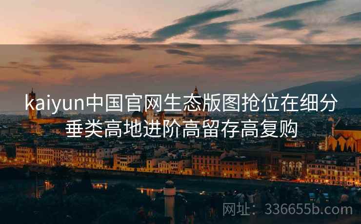 kaiyun中国官网生态版图抢位在细分垂类高地进阶高留存高复购